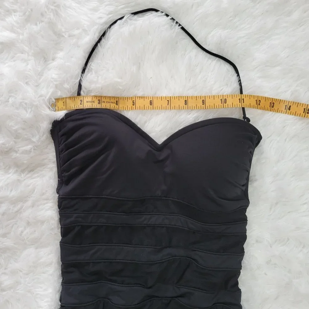 La Blanca Black Halter One Piece Swimsuit - Size 4